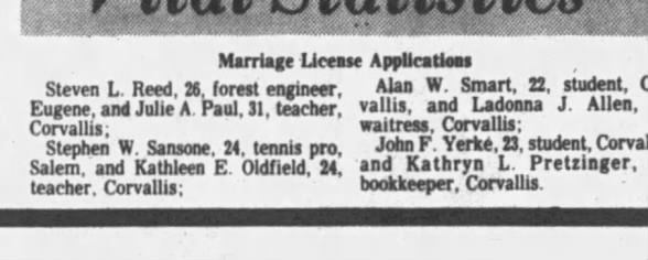 Clipping from Corvallis Gazette-Times